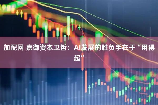 加配网 嘉御资本卫哲：AI发展的胜负手在于“用得起”